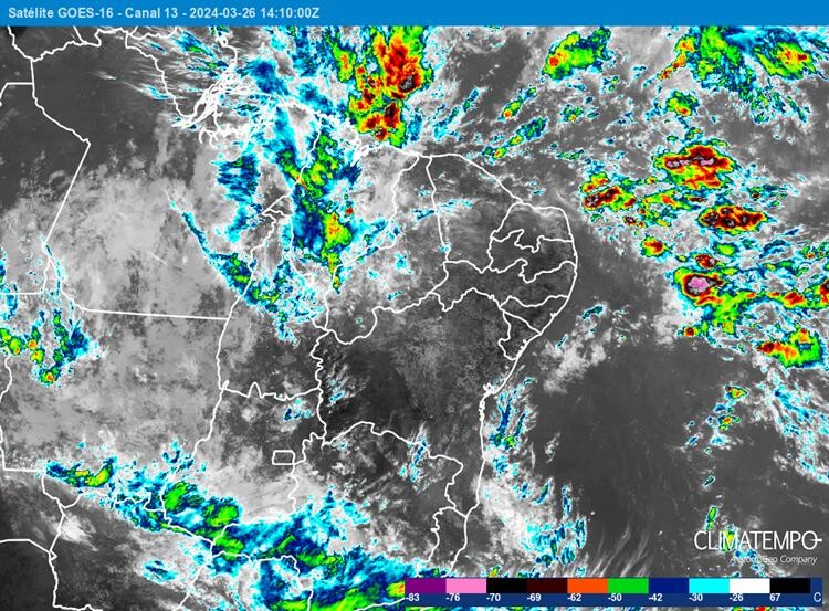 Chuva forte chega ao Nordeste nesta quarta-feira; veja onde mais chove