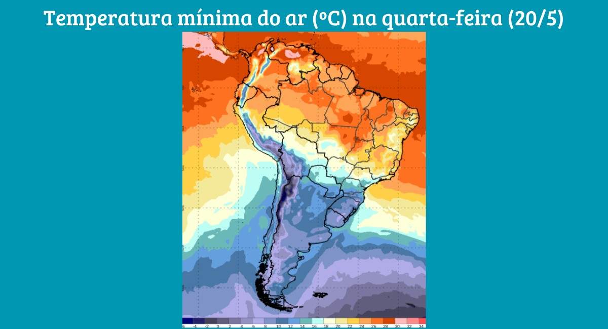 Quarta-feira terá frio no Centro-Sul e chuva em várias regiões; veja a previsão