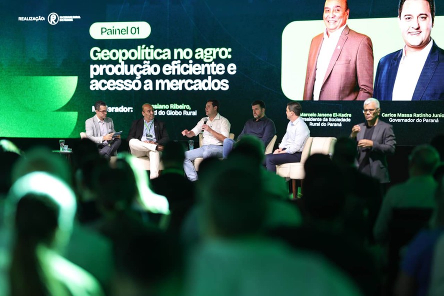 Painel no Fórum do Agronegócio teve mediação de Cassiano Ribeiro, editor-executivo da Globo Rural