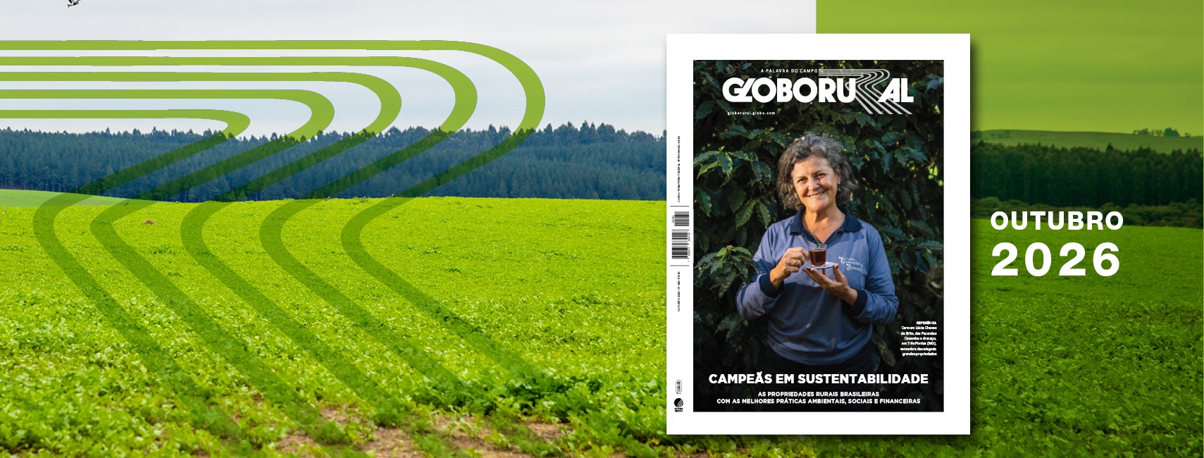 Globo Rural de outubro destaca as campeãs do Prêmio Fazenda Sustentável