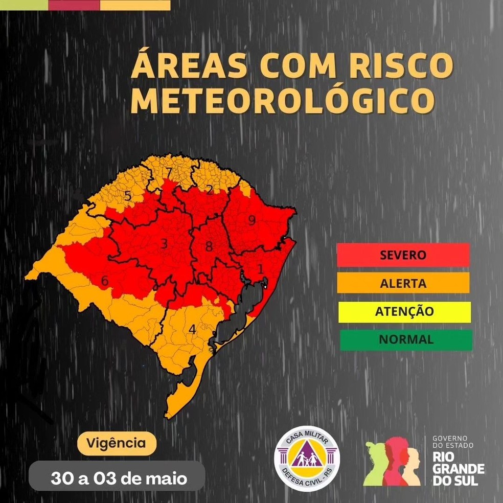 Rs: Alerta De Tempestades E Alagamentos Durante O Feriado