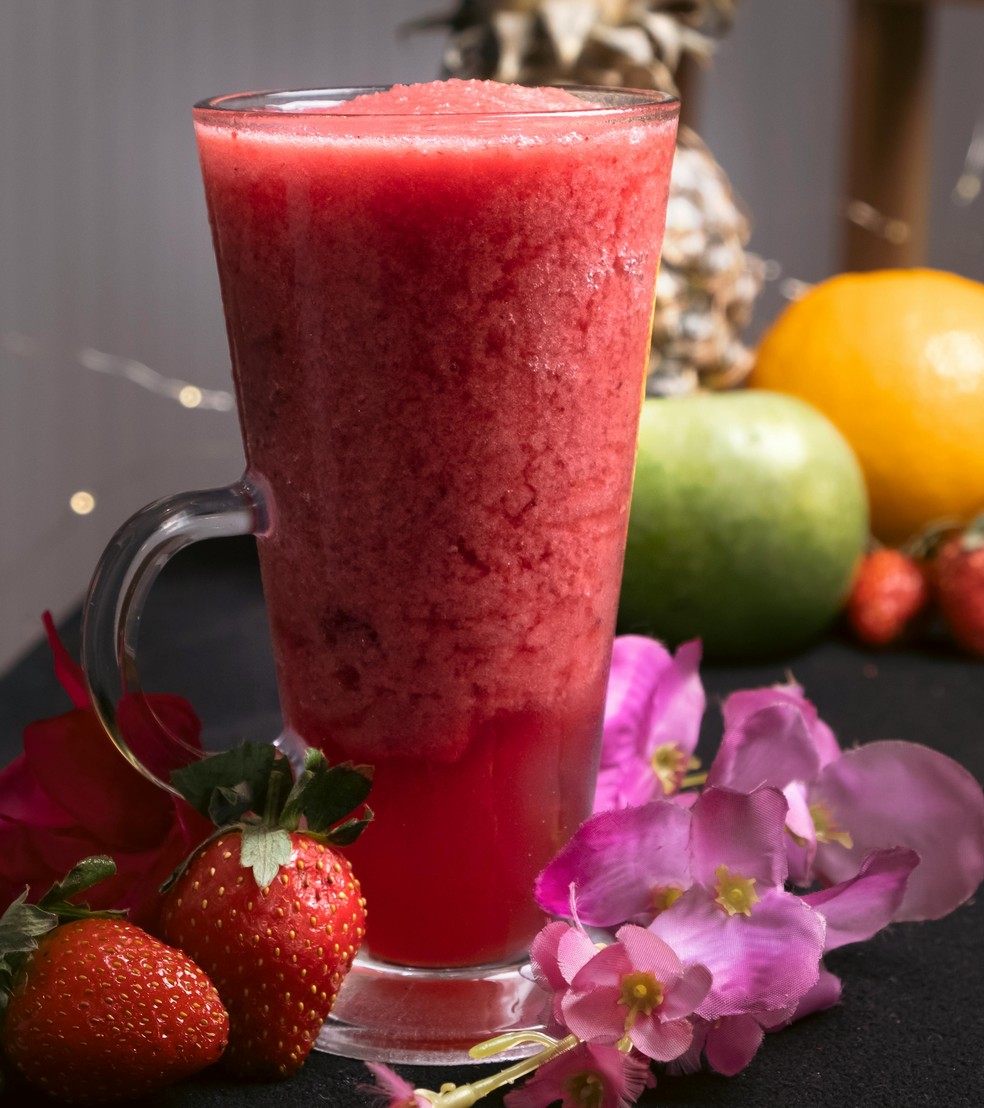 Suco de melancia com limão e hortelã — Foto: Faculdade Una