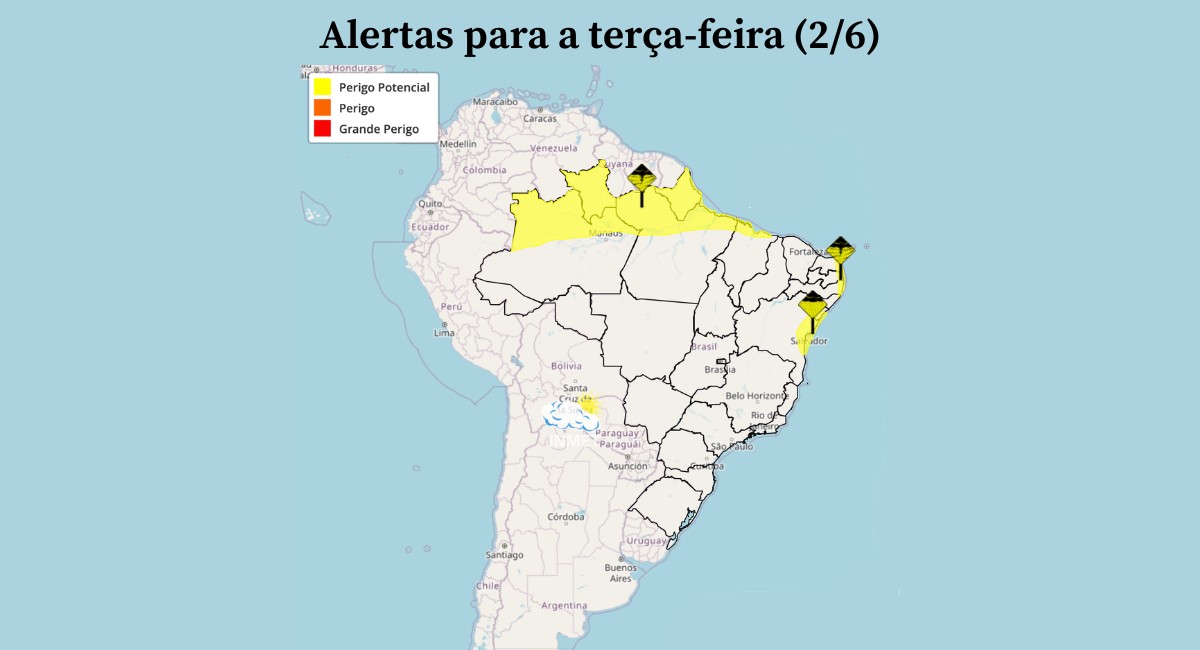 Brasil terá chuva intensa e risco de geada nesta terça-feira; veja a previsão
