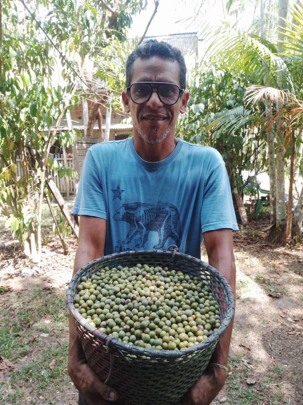 Noel Gonzaga, produtor agroecológico em Marituba (PA) — Foto: Arquivo pessoal