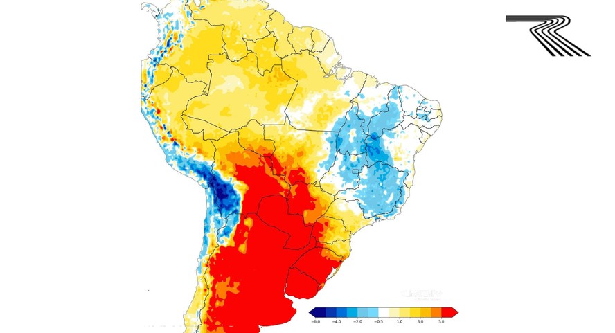 Variação de temperatura entre os dias 1º e 4 de agosto
