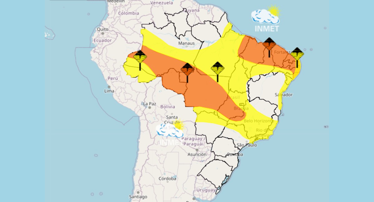 Veja onde acontecerão as chuvas mais fortes do feriado de Páscoa no Brasil