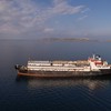 Navio Spiridon II ficou ancorado com os animais durante três semanas - AWF/Divulgação