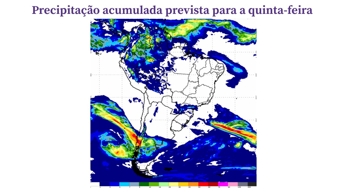Chuvas diminuem no Sul e aumentam no Sudeste nesta quinta