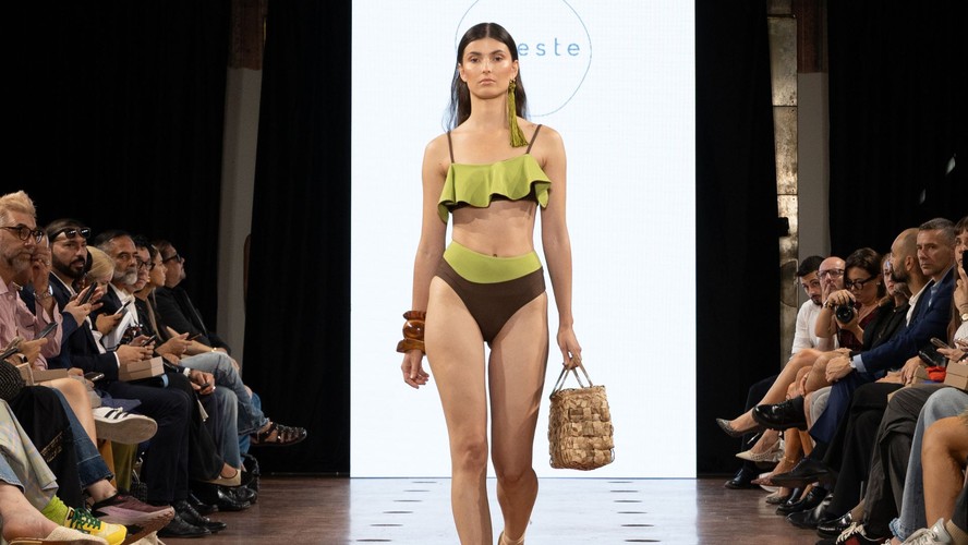 O desfile em Milão foi organizado pela Associação Brasileira da Indústria Têxtil e de Confecção (Abit)