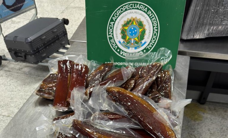 Mais de três toneladas de produtos agropecuários foram apreendidos em março em Guarulhos