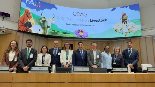 Setores apresentam dados sobre pecuária sustentável no Brasil durante evento na  Organização das Nações Unidas para a Alimentação e a Agricultura (FAO)  — Foto: ApexBrasil