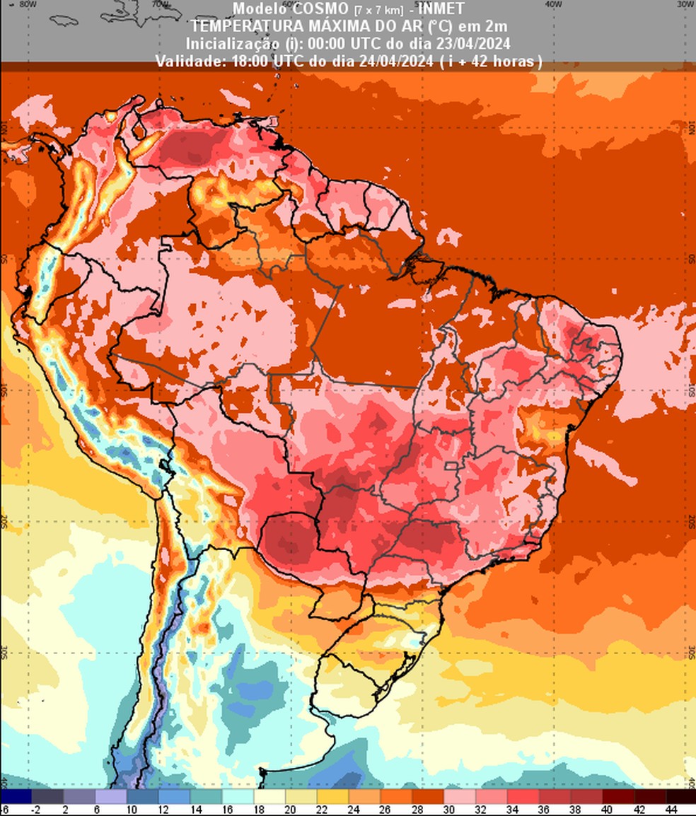 Semana será quente e seca na região central do Brasil